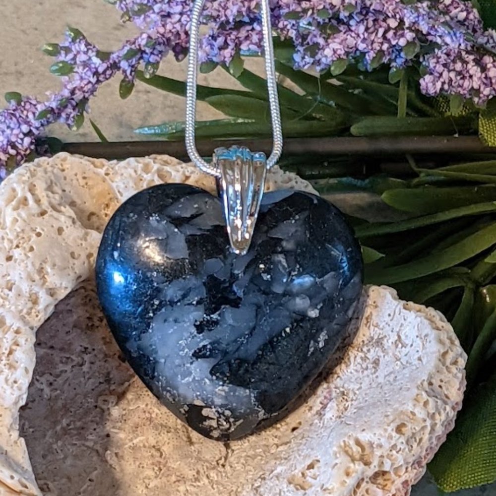 Black Heart Necklace